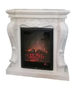 Camino elettrico da pavimento "impero" bianco - 1800 w Non Perdere